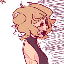 a 3/4 profile of an oc